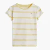 Kinder-T-Shirt mit Streifen und Rüschen an den Ärmeln