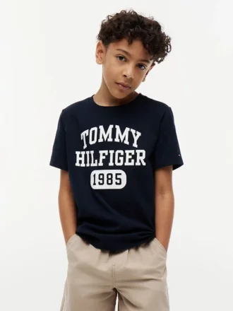 Kinder-T-Shirt mit Varsity-Logo