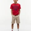 Kinder-T-Shirt mit Varsity-Logo Kinder-T-Shirt mit Varsity-Logo