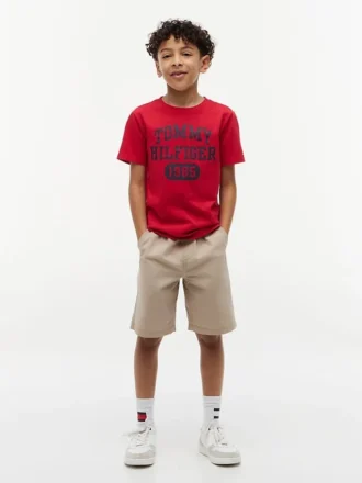 Kinder-T-Shirt mit Varsity-Logo