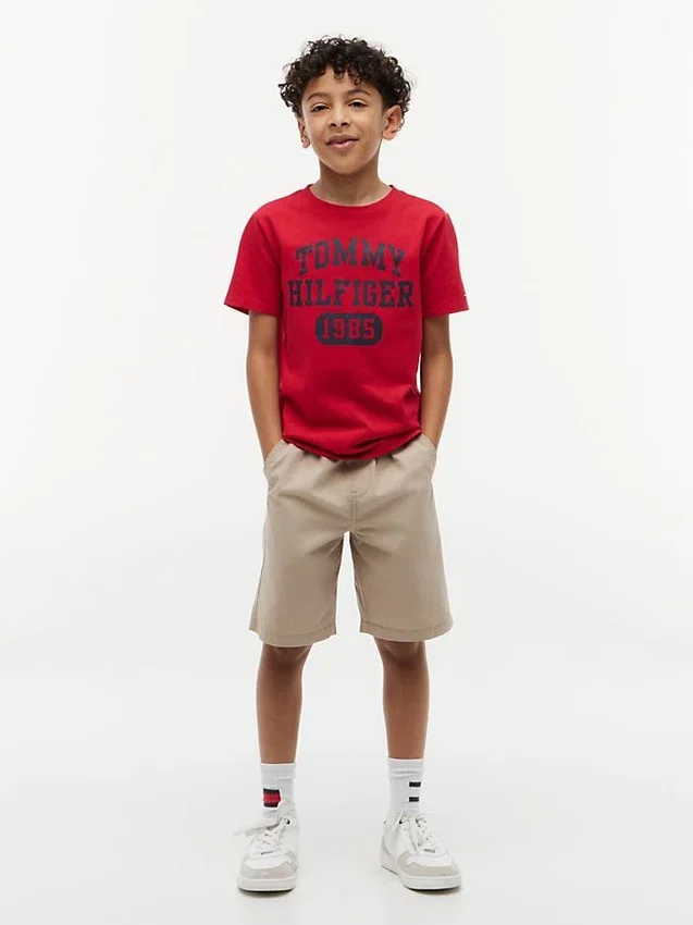Kinder-T-Shirt mit Varsity-Logo Kinder-T-Shirt mit Varsity-Logo