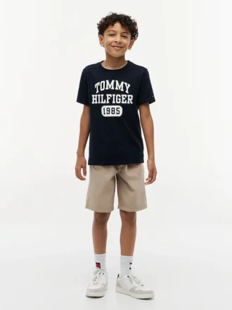 Kinder-T-Shirt mit Varsity-Logo