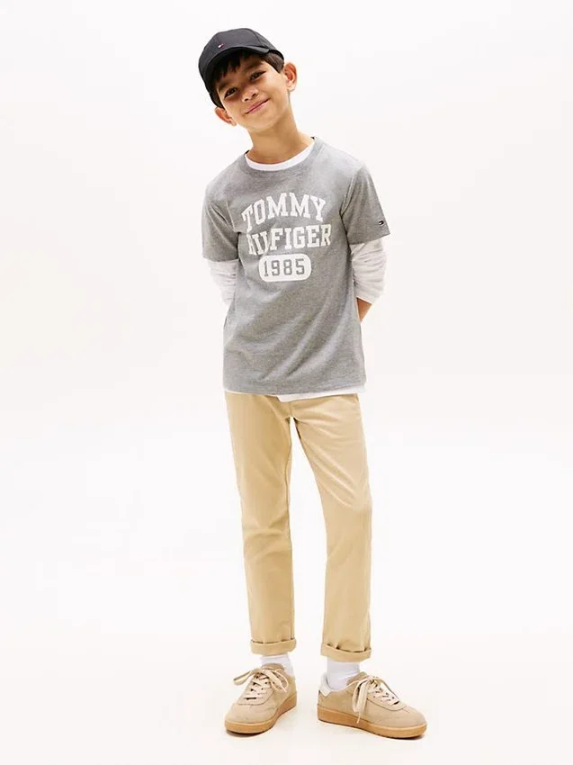 Kinder-T-Shirt mit Varsity-Logo Kinder-T-Shirt mit Varsity-Logo