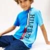 Kinder-T-Shirt mit vertikalem Colorblock-Logo Kinder-T-Shirt mit vertikalem Colorblock-Logo