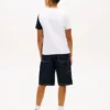 Kinder-T-Shirt mit vertikalem Colorblock-Logo Kinder-T-Shirt mit vertikalem Colorblock-Logo