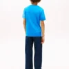 Kinder-T-Shirt mit vertikalem Colorblock-Logo Kinder-T-Shirt mit vertikalem Colorblock-Logo