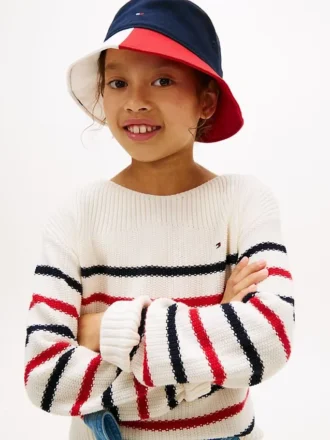 Kinderpullover mit maritimen Streifen Kinderpullover mit maritimen Streifen