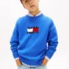 Kinderpullover mit Wavy-Flag-Logo Kinderpullover mit Wavy-Flag-Logo