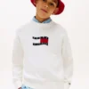 Kinderpullover mit Wavy-Flag-Logo Kinderpullover mit Wavy-Flag-Logo