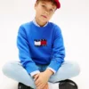 Kinderpullover mit Wavy-Flag-Logo Kinderpullover mit Wavy-Flag-Logo