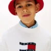 Kinderpullover mit Wavy-Flag-Logo Kinderpullover mit Wavy-Flag-Logo