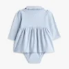 Langärmliges Stretch-Polo-Kleid für Babys Langärmliges Stretch-Polo-Kleid für Babys