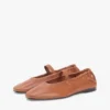Leder-Ballerinas im Mary-Jane-Stil