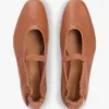Leder-Ballerinas im Mary-Jane-Stil