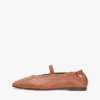 Leder-Ballerinas im Mary-Jane-Stil