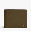 Leder-Brieftasche mit durchgehendem Flaggenlogo