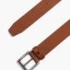 Leder-Gürtel mit durchgehendem Flaggenlogo Leder-Gürtel mit durchgehendem Flaggenlogo
