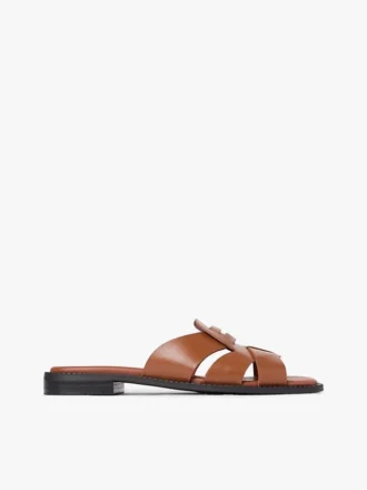 Leder-Penny-Loafer-Sandale