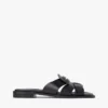 Leder-Penny-Loafer-Sandale Leder-Penny-Loafer-Sandale
