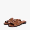 Leder-Penny-Loafer-Sandale Leder-Penny-Loafer-Sandale