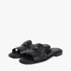 Leder-Penny-Loafer-Sandale Leder-Penny-Loafer-Sandale