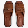 Leder-Penny-Loafer-Sandale Leder-Penny-Loafer-Sandale
