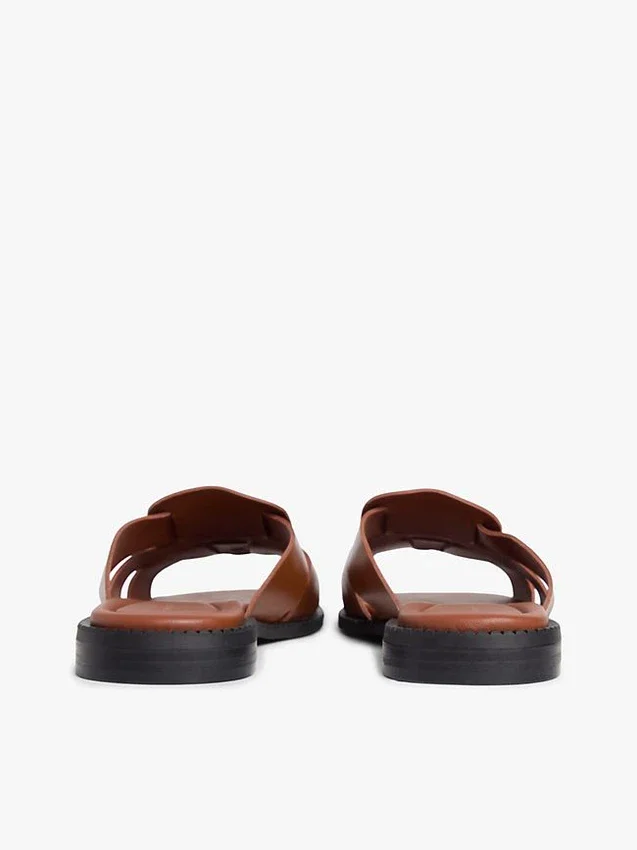 Leder-Penny-Loafer-Sandale Leder-Penny-Loafer-Sandale