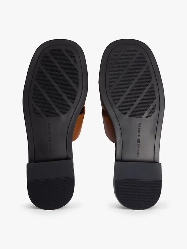 Leder-Penny-Loafer-Sandale Leder-Penny-Loafer-Sandale