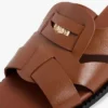 Leder-Penny-Loafer-Sandale Leder-Penny-Loafer-Sandale