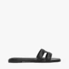 Leder-Sandale mit TH Monogram Leder-Sandale mit TH Monogram