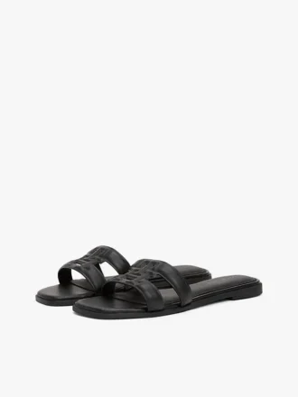 Leder-Sandale mit TH Monogram