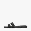 Leder-Sandale mit TH Monogram Leder-Sandale mit TH Monogram