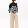 Leder-Sandale mit TH Monogram Leder-Sandale mit TH Monogram