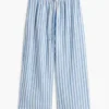 Leichte Pull-On-Hose aus Leinenmischung Leichte Pull-On-Hose aus Leinenmischung