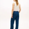 Leichte Pull-On-Jeans mit weitem Bein Leichte Pull-On-Jeans mit weitem Bein
