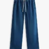 Leichte Pull-On-Jeans mit weitem Bein Leichte Pull-On-Jeans mit weitem Bein