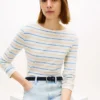 Leichtes T-Shirt mit U-Boot-Ausschnitt Leichtes T-Shirt mit U-Boot-Ausschnitt