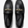 Loafer aus Leder mit Kettenverzierung