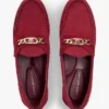 Loafer aus Wildleder mit Kettenverzierung
