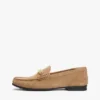 Loafer aus Wildleder mit Kettenverzierung