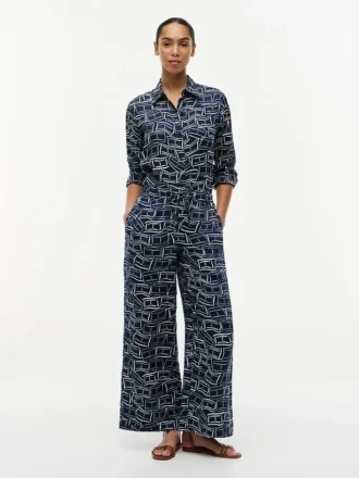 Lässige Leinen-Hose zum Hineinschlüpfen