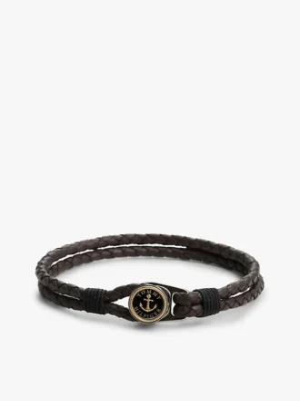 Maritimes geflochtenes Lederarmband