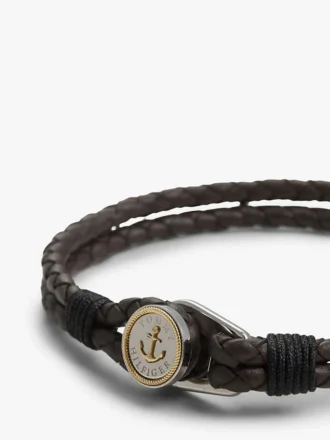 Maritimes geflochtenes Lederarmband