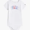 Mehrfarbiger Babystrampler mit Tommy-Logo Mehrfarbiger Babystrampler mit Tommy-Logo