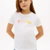 Mehrfarbiges T-Shirt mit Logo für Kinder