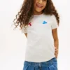 Mehrfarbiges T-Shirt mit Logo für Kinder