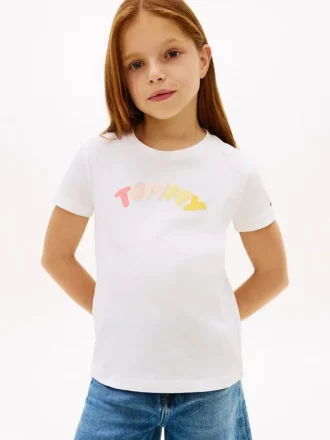 Mehrfarbiges T-Shirt mit Logo für Kinder Mehrfarbiges T-Shirt mit Logo für Kinder