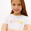 Mehrfarbiges T-Shirt mit Logo für Kinder