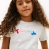 Mehrfarbiges T-Shirt mit Logo für Kinder