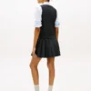 Minikleid aus Wollmischung mit Falten Minikleid aus Wollmischung mit Falten